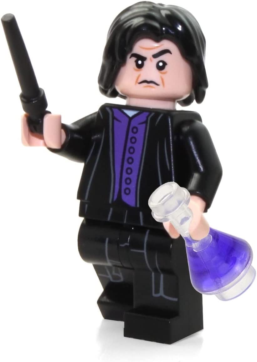 LEGO 2018 Harry Potter Minifigure - Severus Snape (with Black Wand and Display Stand) 75956