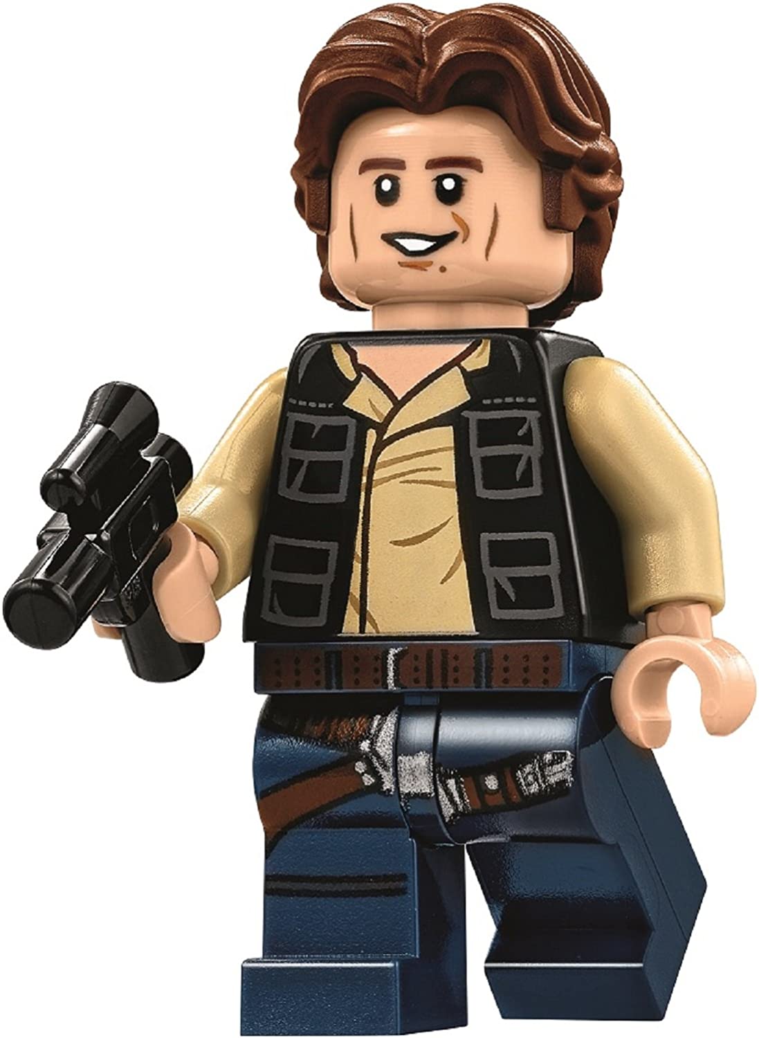 LEGO Star Wars Minifigure from Death Star - Han Solo Wavy Hair with Blaster (75159)