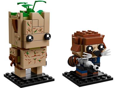 LEGO BrickHeadz Groot & Rocket Building Kit, Multicolor